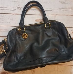 Audrey Brooke black leather purse